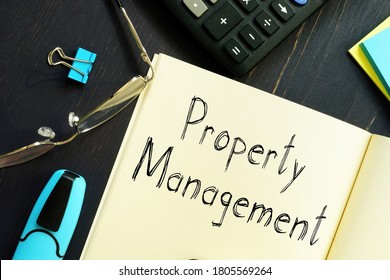 Property Management is shown on the conceptual business photo - Shutterstock ID 1805569264