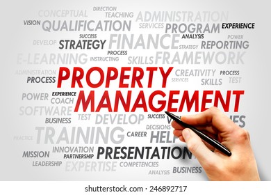 Property Management Word Cloud Business Concept Stock Photo 246892717 ...