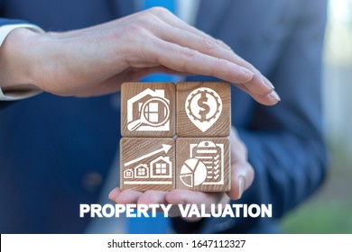 Property Valuation Concept. House Evaluation Agent Business Buildings.