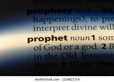 prophet word in a dictionary. prophet concept. - Shutterstock ID 1154821714