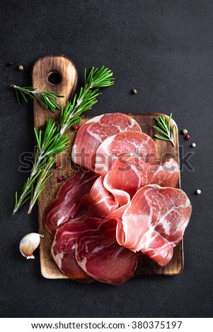 prosciutto