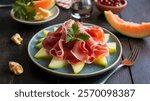 Prosciutto e Melone - Ham and Melon: A sweet and savory combination of prosciutto and fresh melon. A traditional Italian antipasto perfect for summer meals.