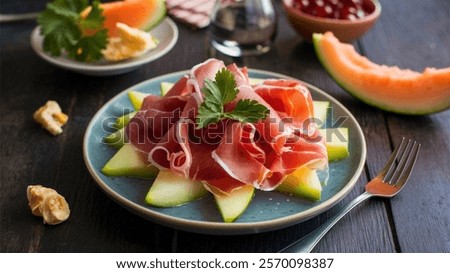 Prosciutto e Melone - Ham and Melon: A sweet and savory combination of prosciutto and fresh melon. A traditional Italian antipasto perfect for summer meals.