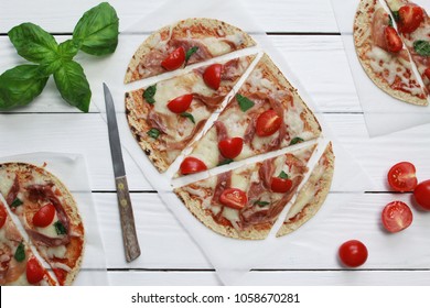 Prosciutto And Tomato Flatbread Pizza