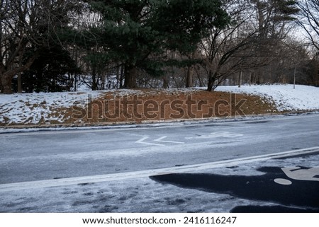Image, Stock Photo bleak prospects Snow snow