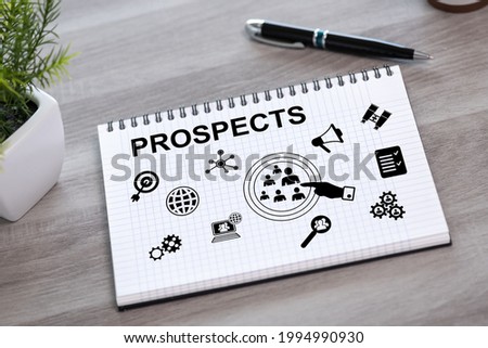 Prospects concept drawn on a notepad