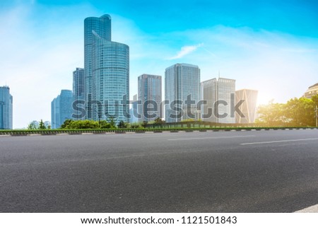 Prospects for expressway, asphalt pavement, city building commer