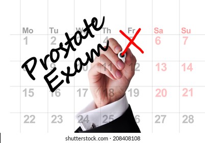 Prostate Exam Date Market On Calendar