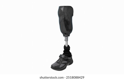 Prosthetic Limb*: An artificial substitute for a missing limb (arm, leg, hand, or foot), helping individuals regain some functionality and mobility. - Powered by Shutterstock