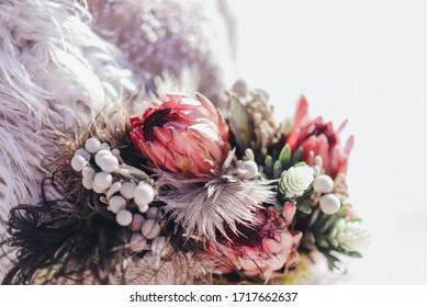 Protea Flower Wedding Wedding Bouquet Of Protea Flowers