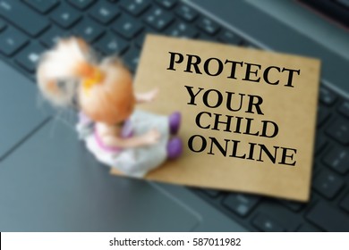 Protect Your Child Online. Conceptual.