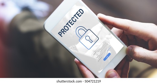 Protected Log In User Password Register Concept