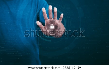 Protection and encryption of fingerprint data with network technology for security. To protect against crimes, hackers, and everyday online attacks, technology, and data security. authentication