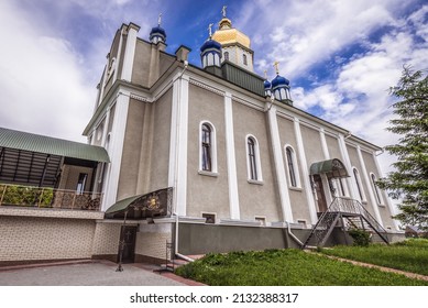 Protection of Holy Virgin Church in St John the Theologian Monastery in Khreshchatyk in Ternopil region, Ukraine