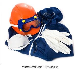 Protective Clothing On White Background