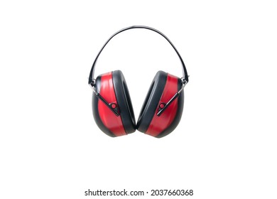 Protective Ear Muffs Isolated On A White Background