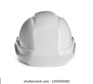 Protective Hard Hat On White Background. Safety Equipment