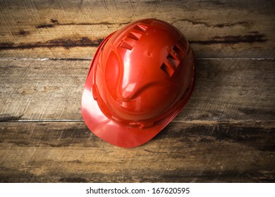 Protective Red Hard Hat