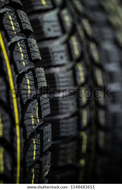 Protector of automobile tires. A number of\
automobile tires