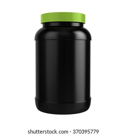 Protein Bottle With Green Cap