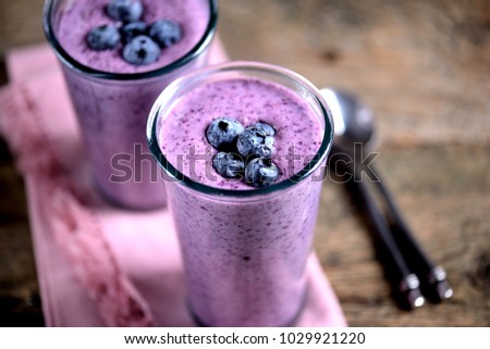 Similar – Heidelbeere Smoothie Schalen