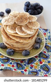 Protein Pancakes With Banana And Blueberries