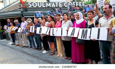 Protest For Zakho Attack In Northern Iraq With Banners In Izmir, Turkey On July 28, 2022