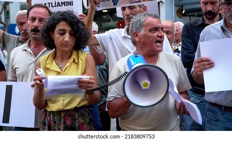 Protest For Zakho Attack In Northern Iraq With Banners In Izmir, Turkey On July 28, 2022