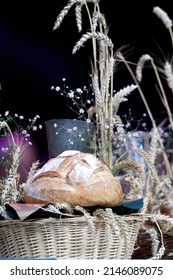 Protestant Celebration At The Zenith Of Strasbourg.  Bread Fand Wine Or  Holy Communion.  Strasbourg. France.