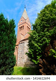 Protestant Field Stone Church From The 13th Century In The District Of Barnim
