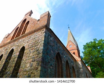 Protestant Field Stone Church From The 13th Century In The District Of Barnim
