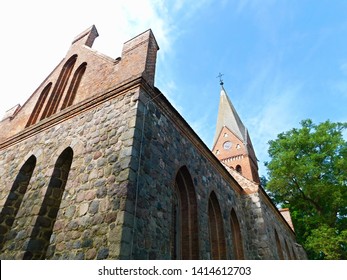 Protestant Field Stone Church From The 13th Century In The District Of Barnim
