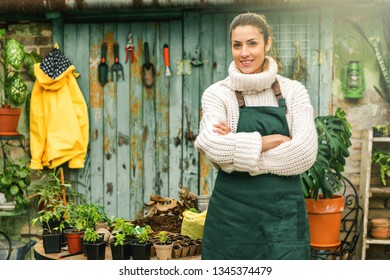 Proud Gardener In Her Garden