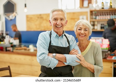 Proud to say were open for business. Shot of a senior couple running a small business together. - Powered by Shutterstock