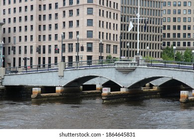 Providence City, Rhode Island. Providence River Bridge.