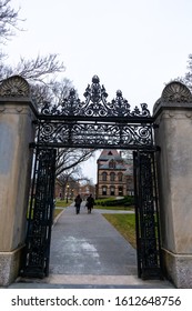 Providence, Rhode Island, USA - Dec 29 2019 - Brown University Campus