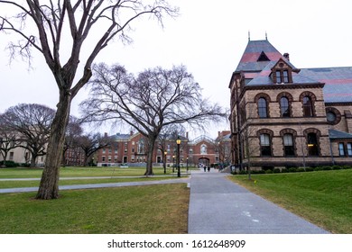 Providence, Rhode Island, USA - Dec 29 2019 - Brown University Campus