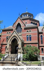 PROVIDENCE, RI, USA - JUNE 8, 2013: Ivy League University - Campus Of Brown University In Providence, Rhode Island. Department Of Economics Building.