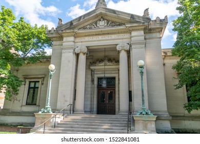 PROVIDENCE, RI/USA - SEPTEMBER 30, 2019:  John Carter Brown Library On The Campus Of Brown University.