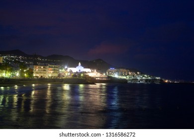 Province Of Barcelona, Catalonia, Spain. September 2, 2009: Sitges Beach, San Bartolome Del Grau