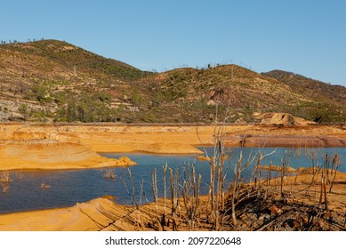 In The Province Of Huelva In Spain The Landscape Of The Rio Tinto Is Famous For Its Mine For The Exploitation Of Minerals