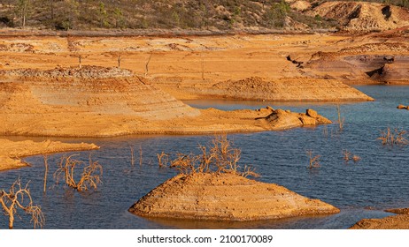 In The Province Of Huelva In Spain The Landscape Of The Rio Tinto Is Famous For Its Mine For The Exploitation Of Minerals