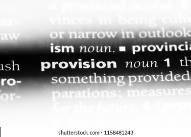 provision word in a dictionary. provision concept. - Shutterstock ID 1158481243