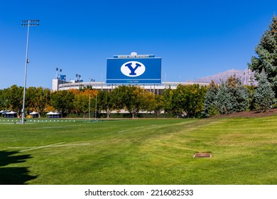 Provo, UT - October 14, 2022: LaVell Edwards Stadium On The Campus Of Brigham Young University, BYU,  In Provo, Utah