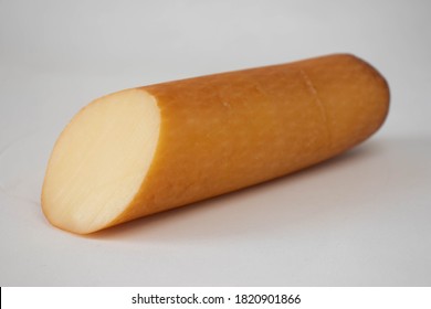 Provolone Cheese Isolated On A White Background