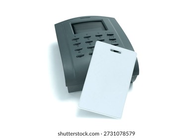 Proximity Card reader, Access control isolated on white background.