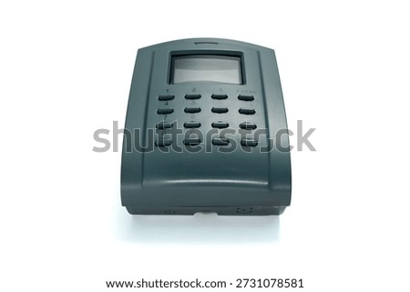 Proximity Card reader, Access control isolated on white background.