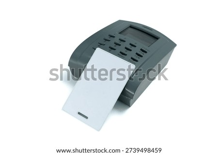 Proximity Card reader, Access control isolated on white background.
