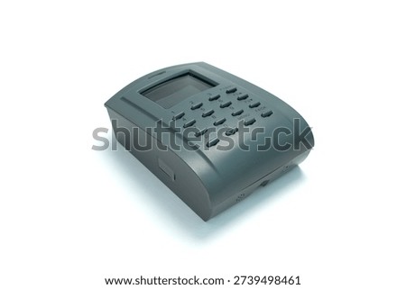Proximity Card reader, Access control isolated on white background.