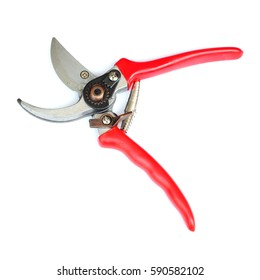 Pruning Shears Isolated On White Background